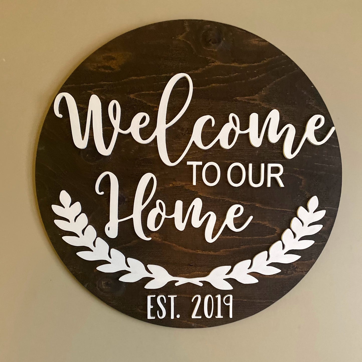 Round Home Signs